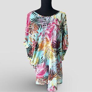 Cover Me Tropical Print Women's Swim Cover-Up
